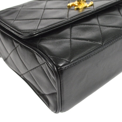 CHANEL Handbag Black Lambskin