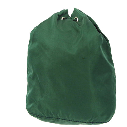 Prada Drawstring Mini Pouch Green Nylon