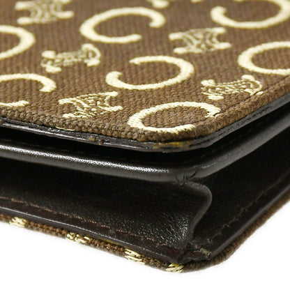 Celine C Macadam Card Holder Case Brown 76262