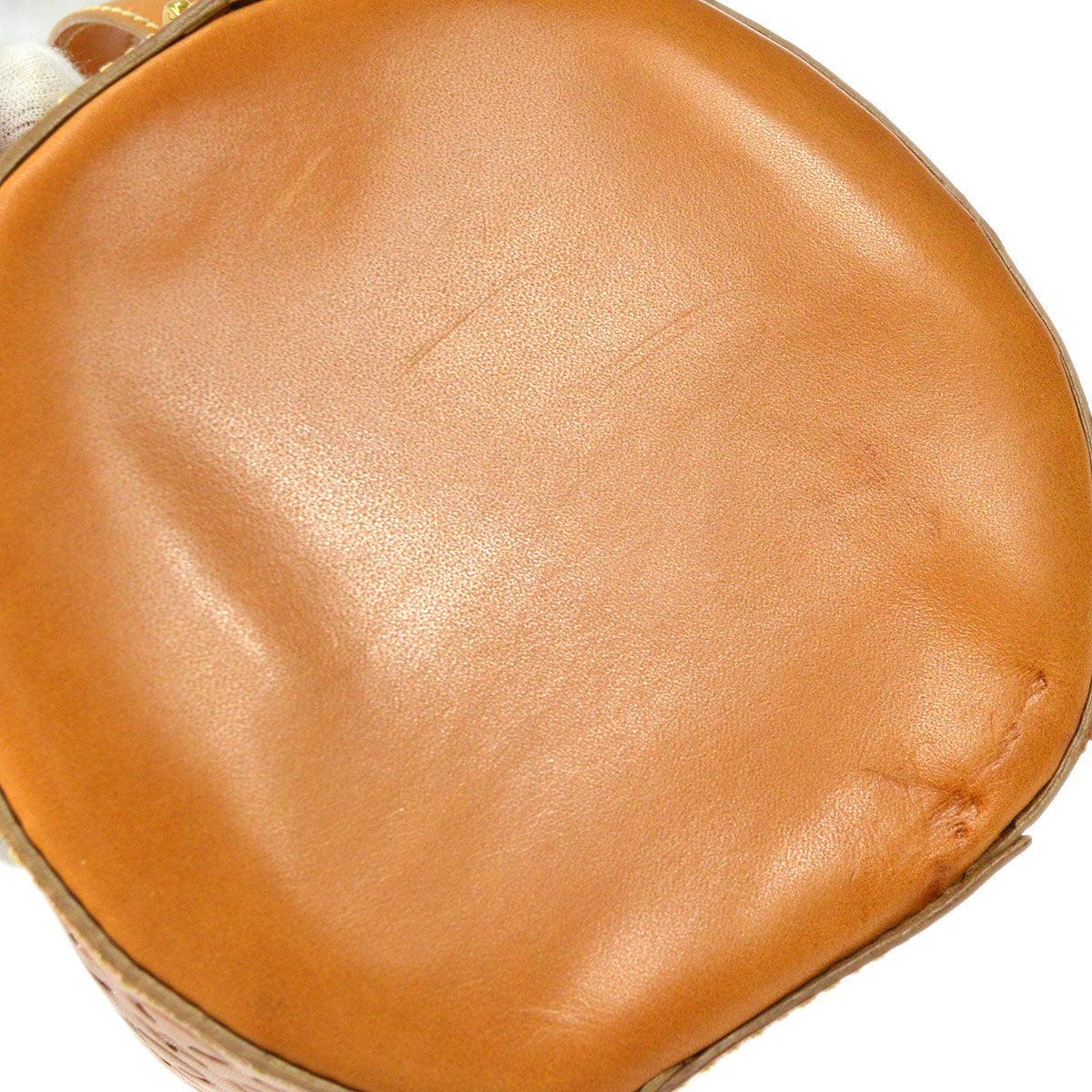 Celine C Macadam Handbag Beige 76974