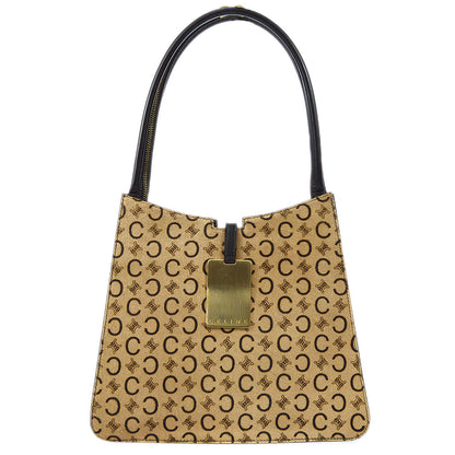 Celine C Macadam Handbag Beige Pony Hair 88047