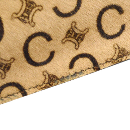 Celine C Macadam Handbag Beige Pony Hair 88047