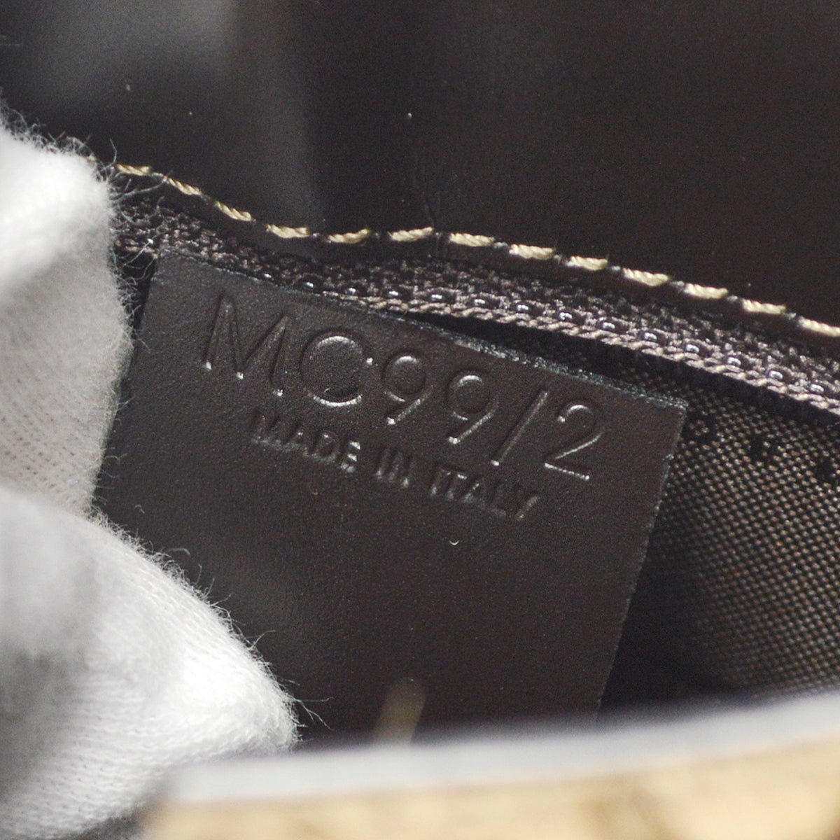 Celine C Macadam Handbag Beige Pony Hair 88047