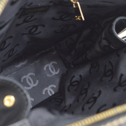 CHANEL 2001-2003 Wild Stitch Handbag Black Calfskin 97425