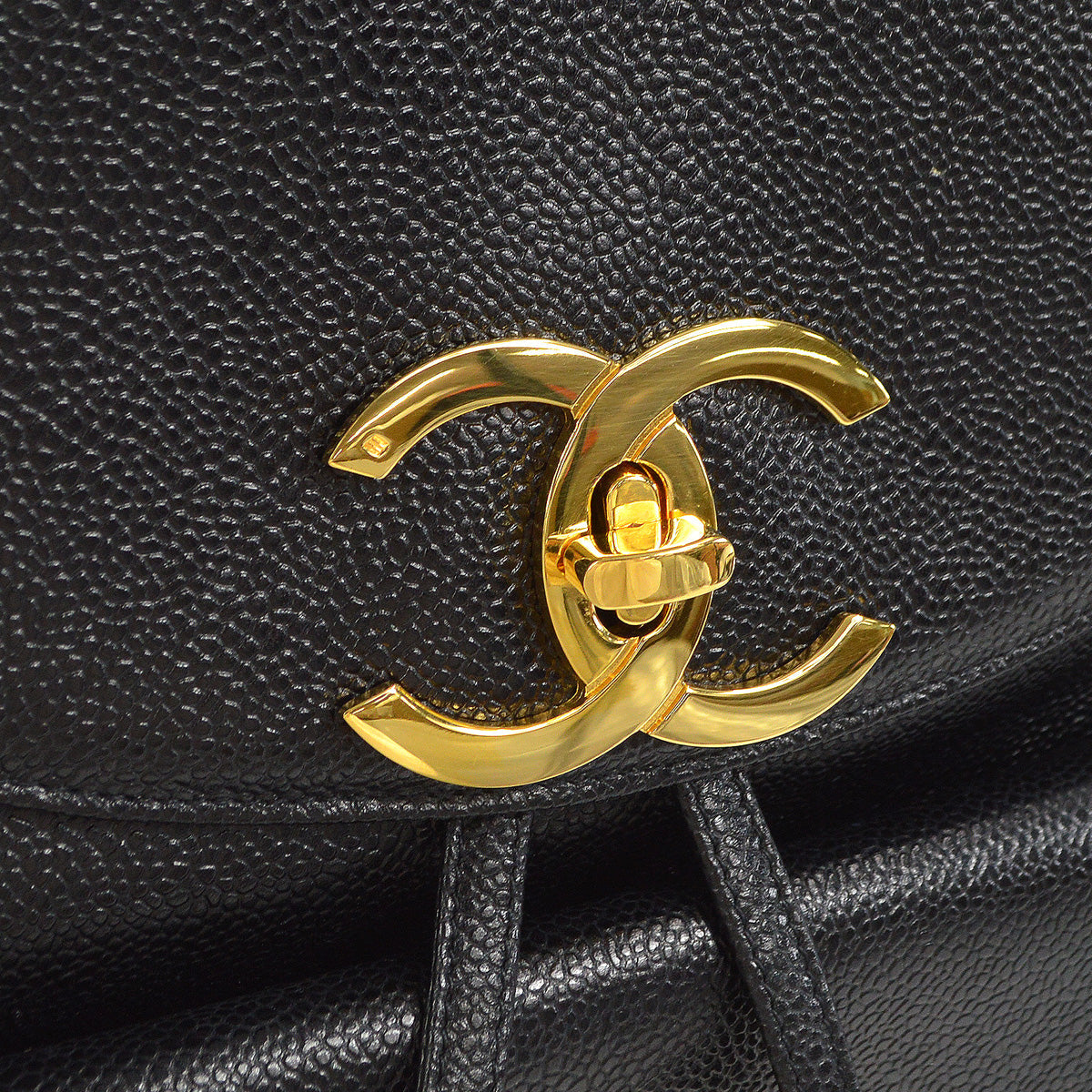 CHANEL 1994-1996 Pocket Backpack Black Caviar 97481