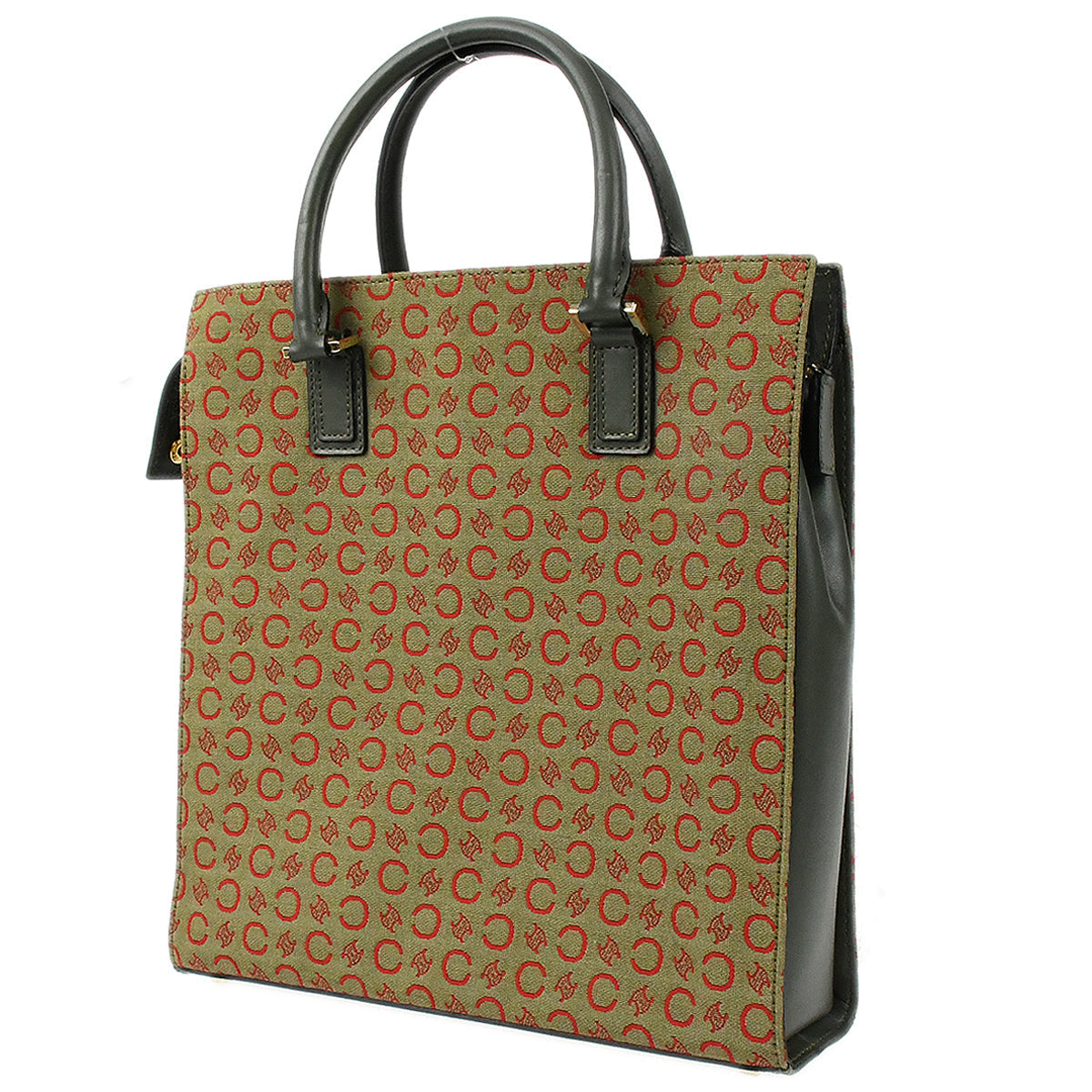 Celine Macadam Tote Handbag Green