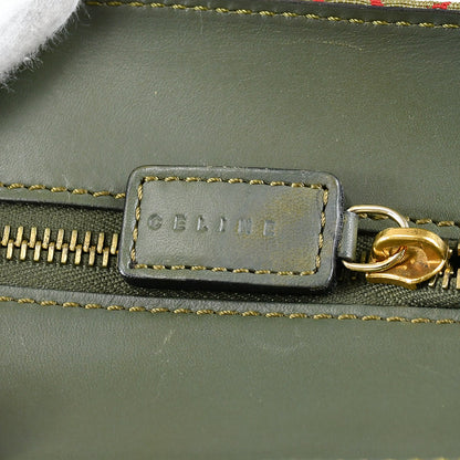 Celine Macadam Tote Handbag Green 97629