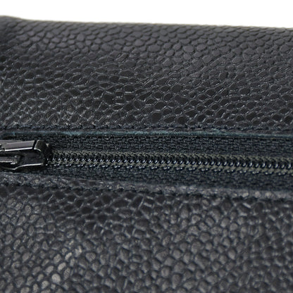 Chanel WOC Chain Shoulder Wallet Bag Black Caviar 97644