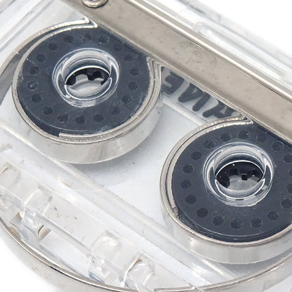 CHANEL Cassette Tape Brooch Pin Clear 04P 66450