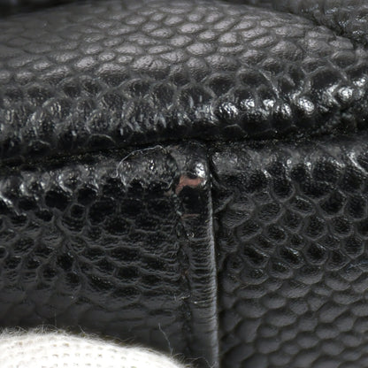 CHANEL 2001-2003 Handbag Black Caviar 78289