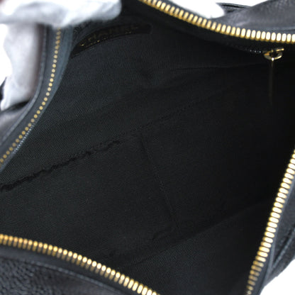 CHANEL 2001-2003 Handbag Black Caviar 78289
