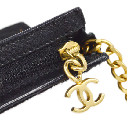 CHANEL 2001 COCO Key Case Pony Hair Black 68032