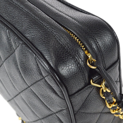CHANEL 1996-1997 Camera Bag Large Black Caviar 97513