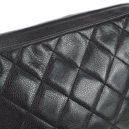 CHANEL 1996-1997 Camera Bag Large Black Caviar 97513