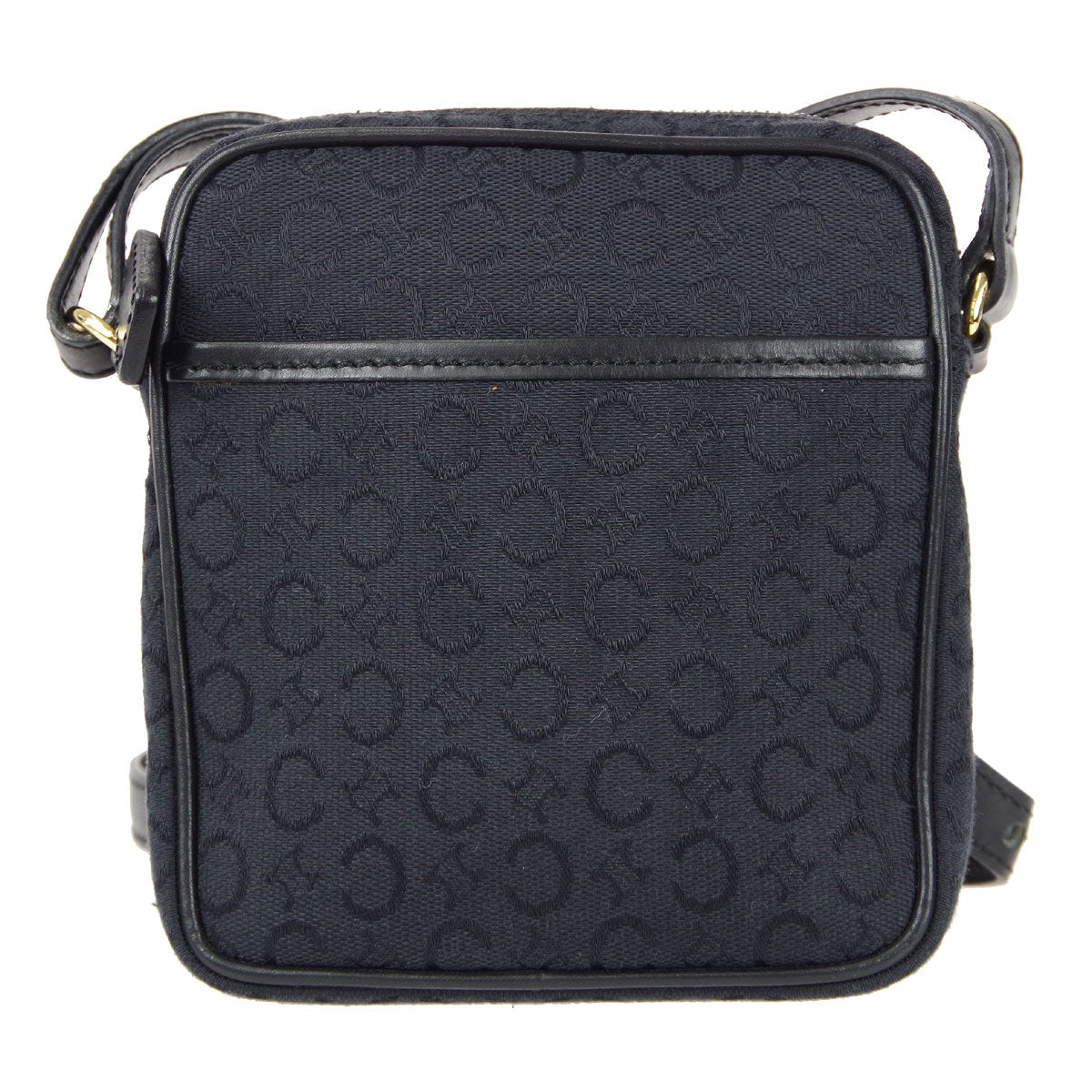 Celine C Macadam Shoulder Bag Black 78809