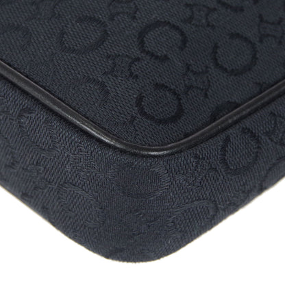Celine C Macadam Shoulder Bag Black 78809