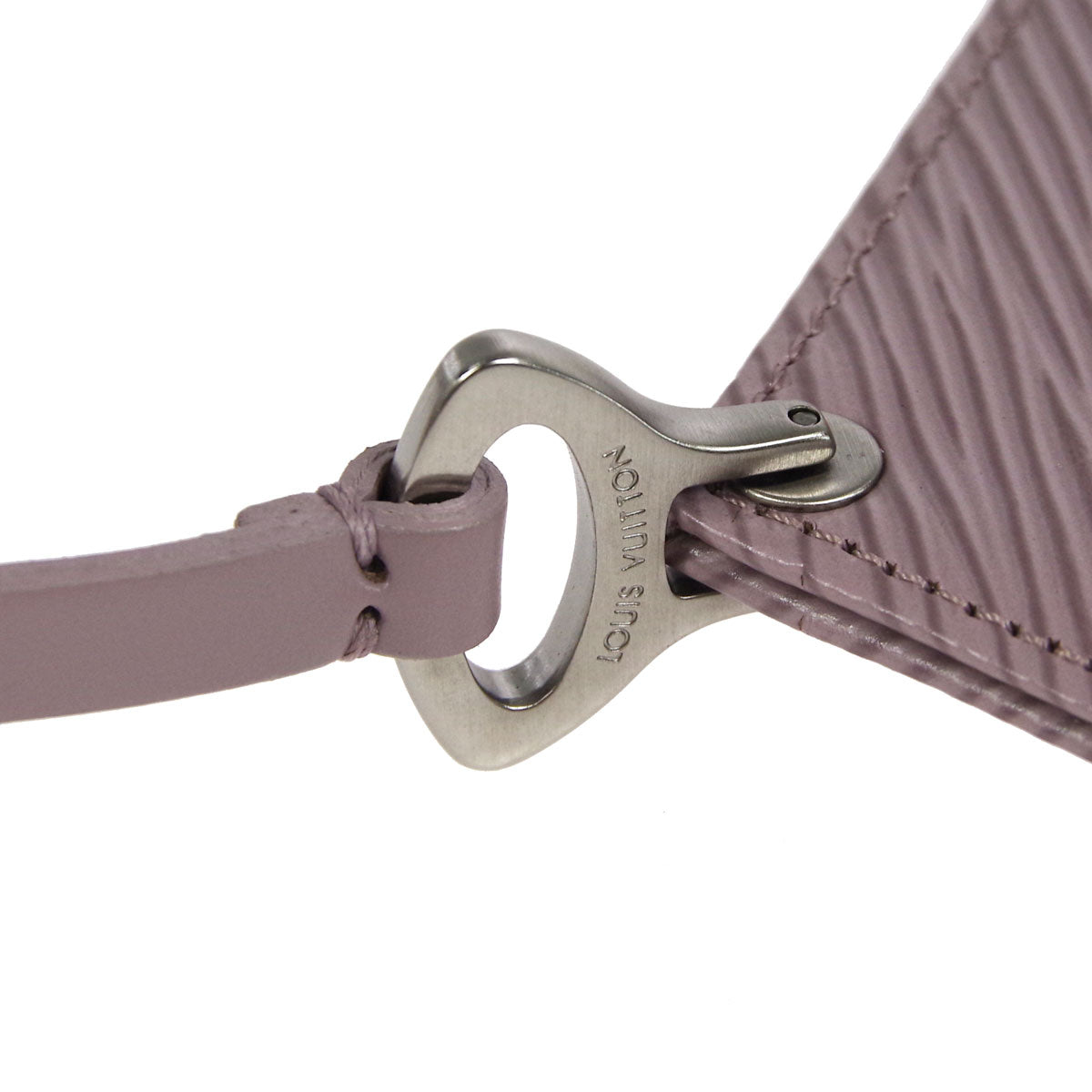 LOUIS VUITTON Pochette Demi-lune Handbag Epi Purple M5262B 78424