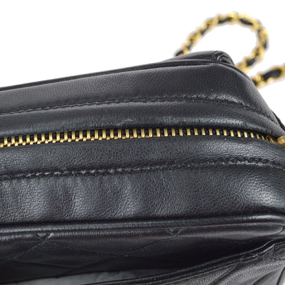 Chanel Chain Shoulder Bag Black Lambskin