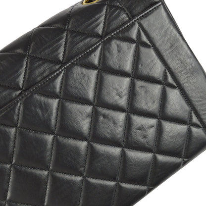 Chanel Medium Diana Chain Shoulder Bag Black Lambskin