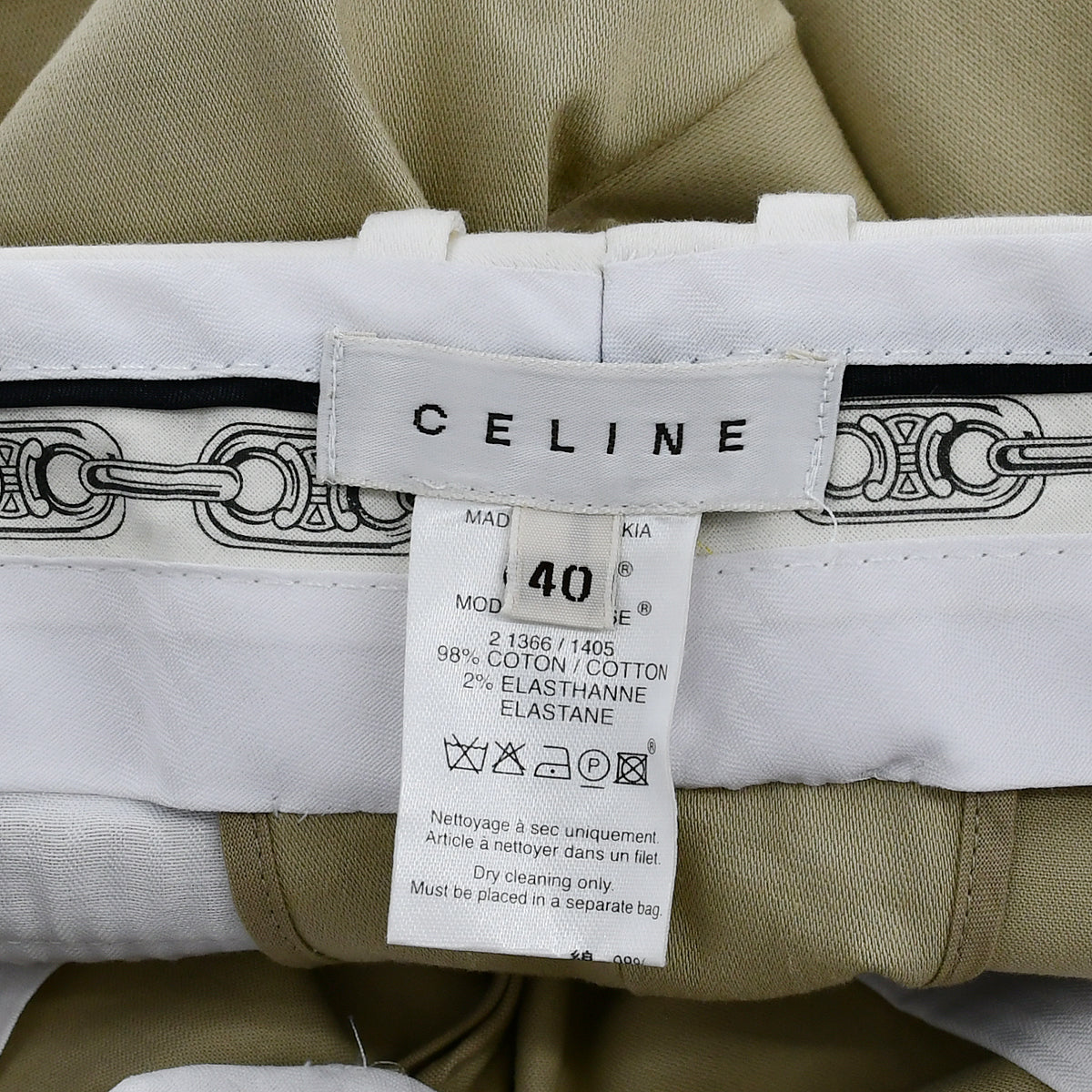 Celine 2000s Beige Pants #40