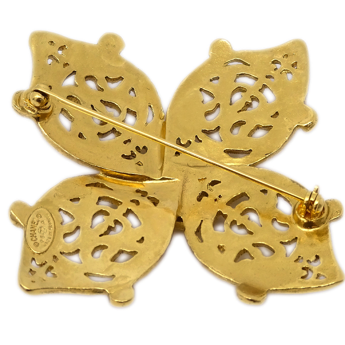 Chanel Brooch Pin Gold 95A
