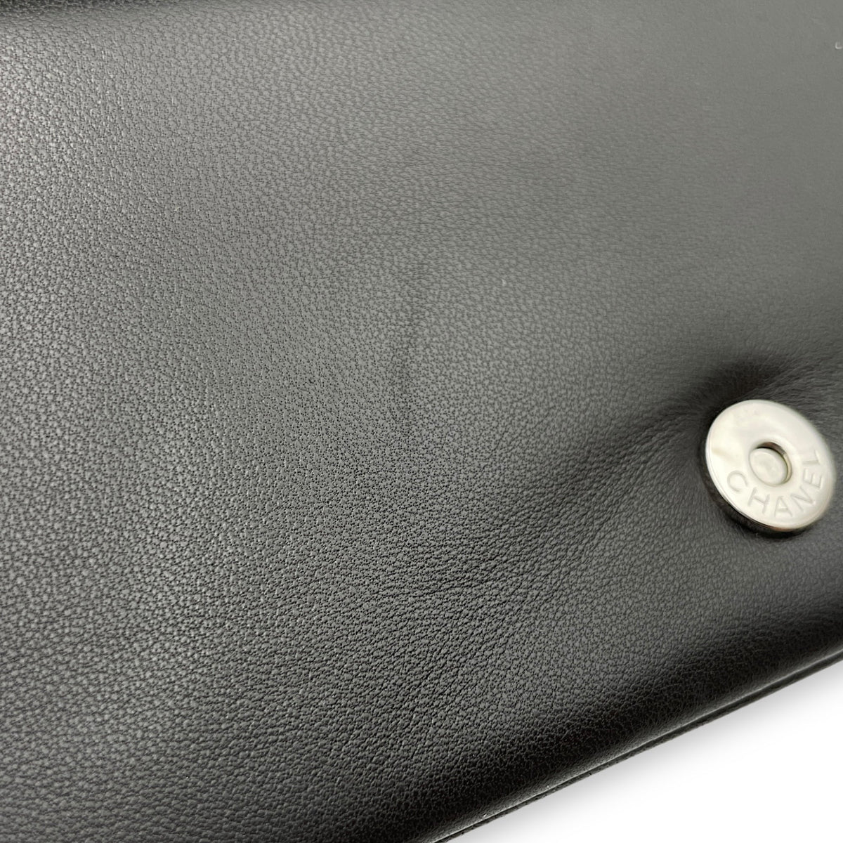 Butterfly Black Clutch in Lambskin, Palladium hardware