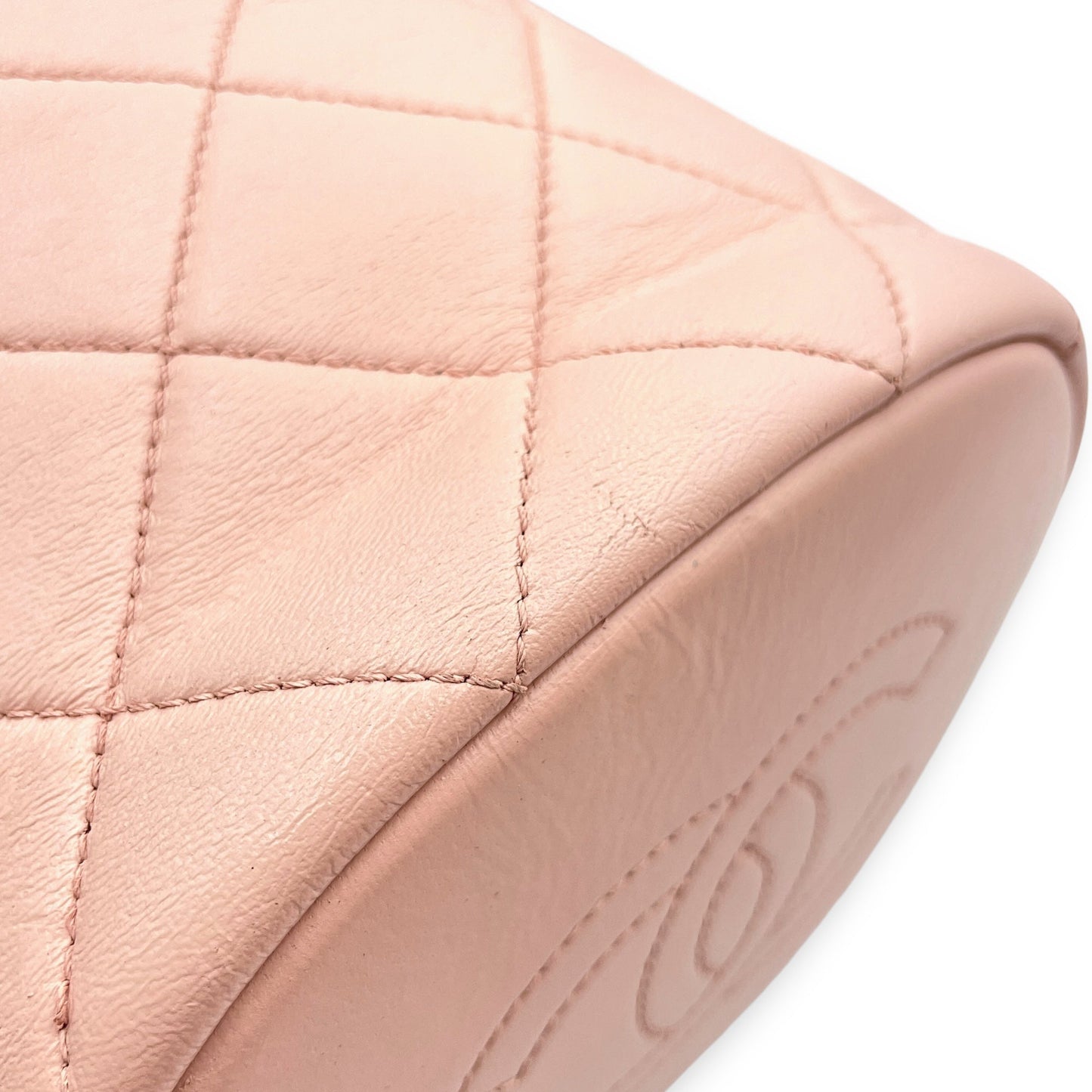 Seasonal Drawstring 16x17x12cm Pink Bucket Bag in Calfskin, Gold hardware