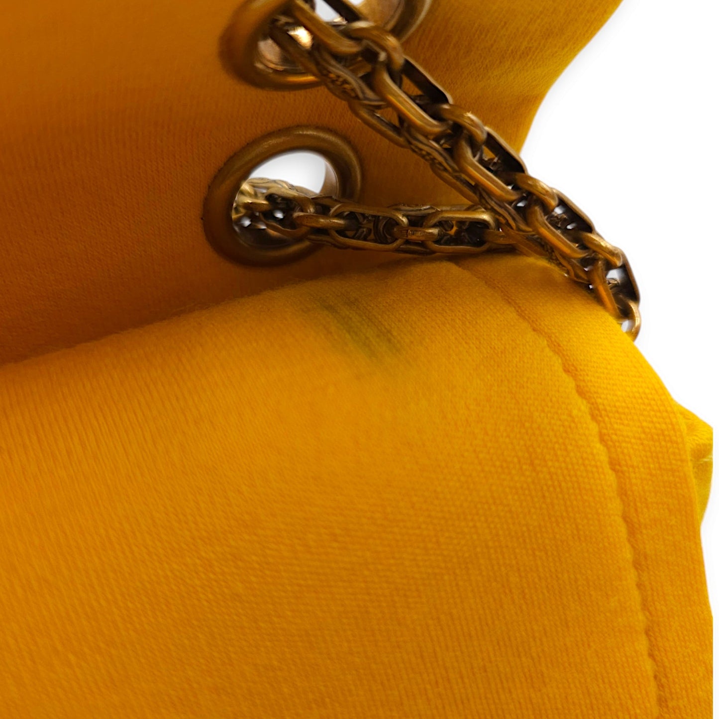 Reissue 225 24.5x15x8cm Yellow Shoulder Bag in Jersey, Gold hardware