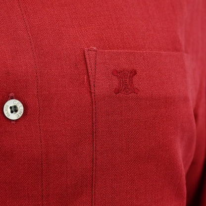 Celine Shirt Blouse Red #M