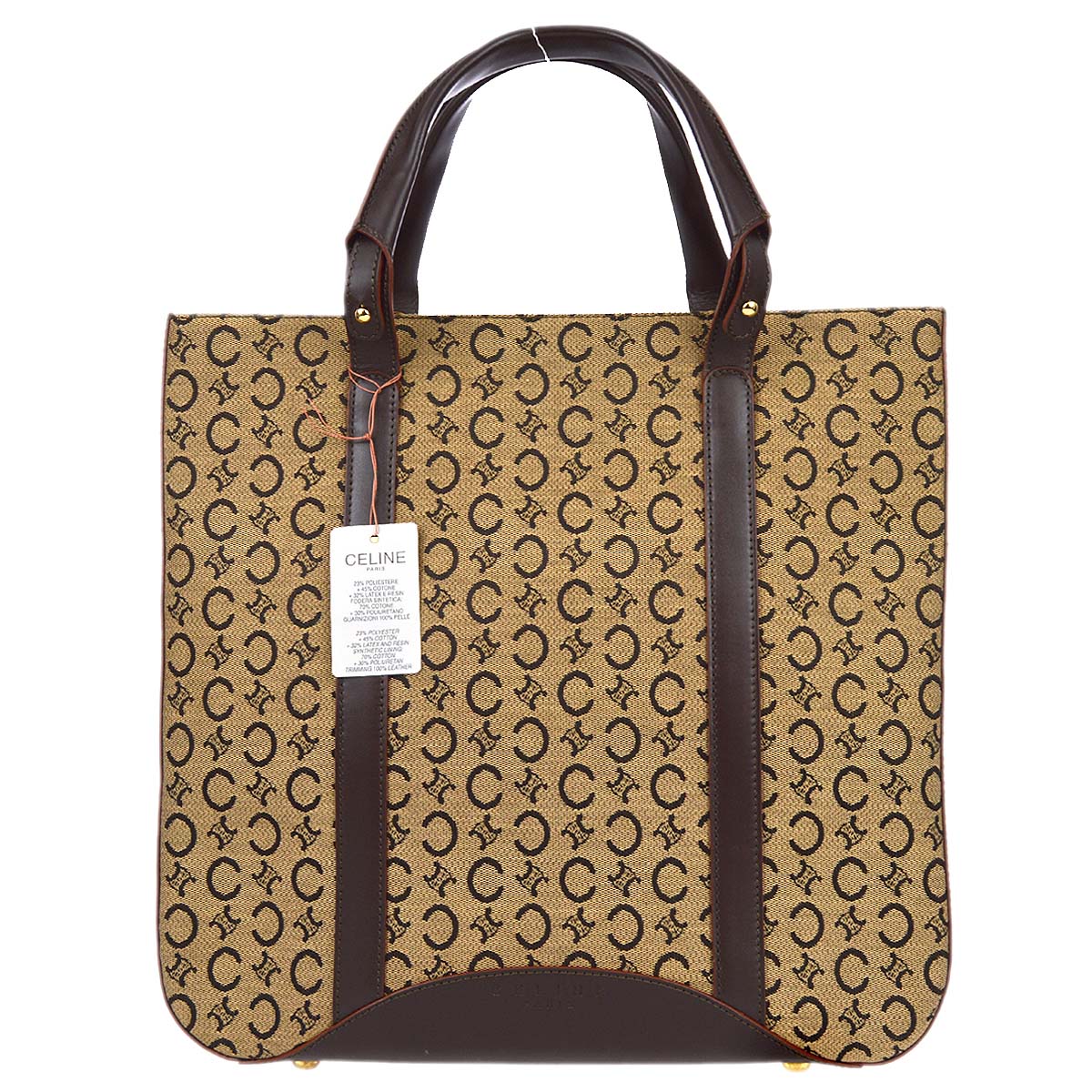 Celine Beige C Macadam Tote Handbag