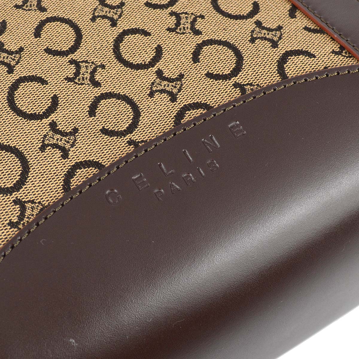 Celine Beige C Macadam Tote Handbag