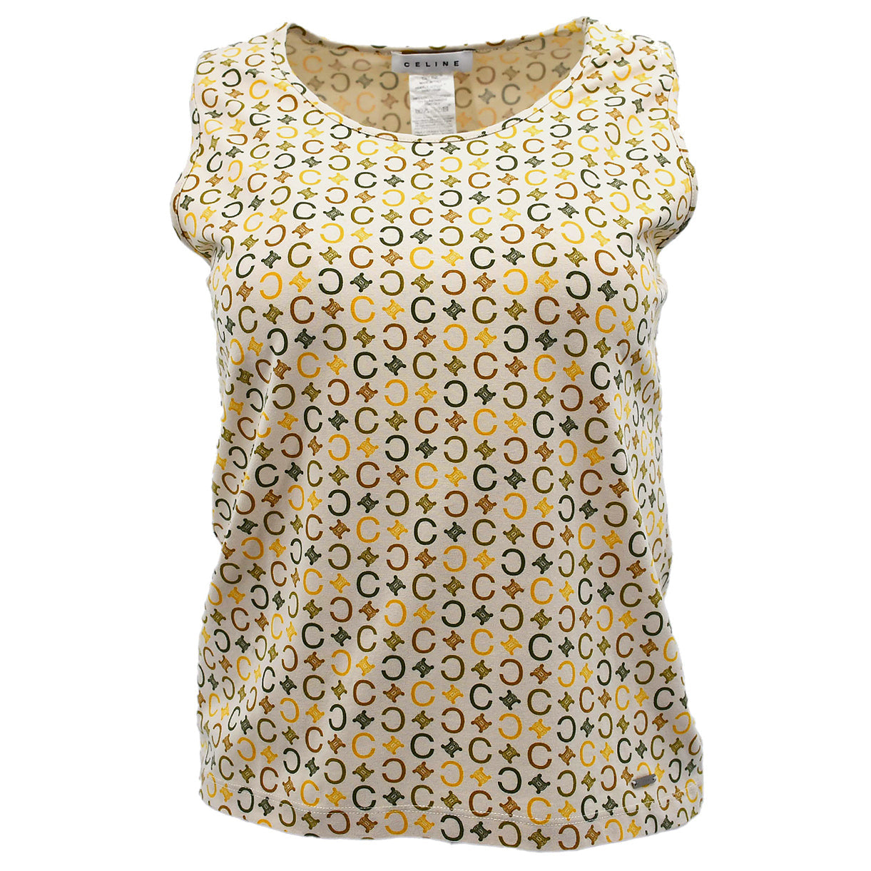 Celine 2000s C Macadam Sleeveless Top
