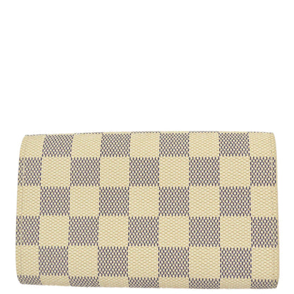 Louis Vuitton 2007 Damier Azur Portefeuille Tresol Purse Wallet N61744