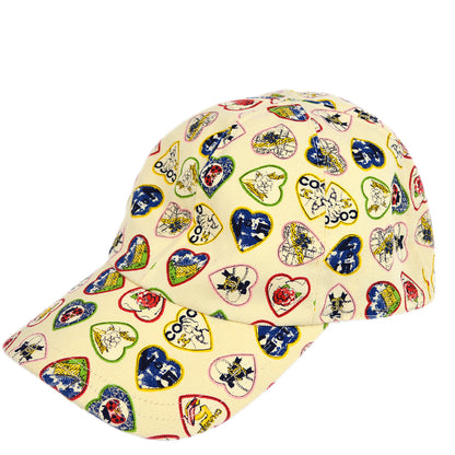 Chanel Ivory Valentine Cap Hat #M Small Good