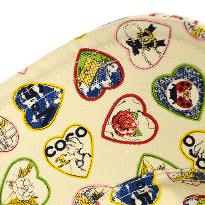 Chanel Ivory Valentine Cap Hat #M Small Good