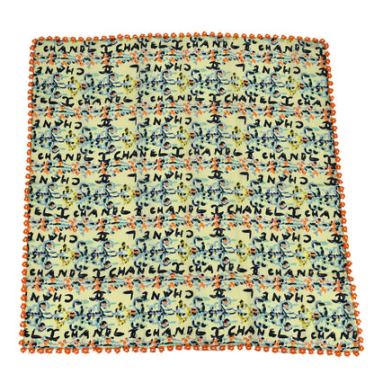 Chanel Scarf Light Green 94C #38 Small Good 94C #38