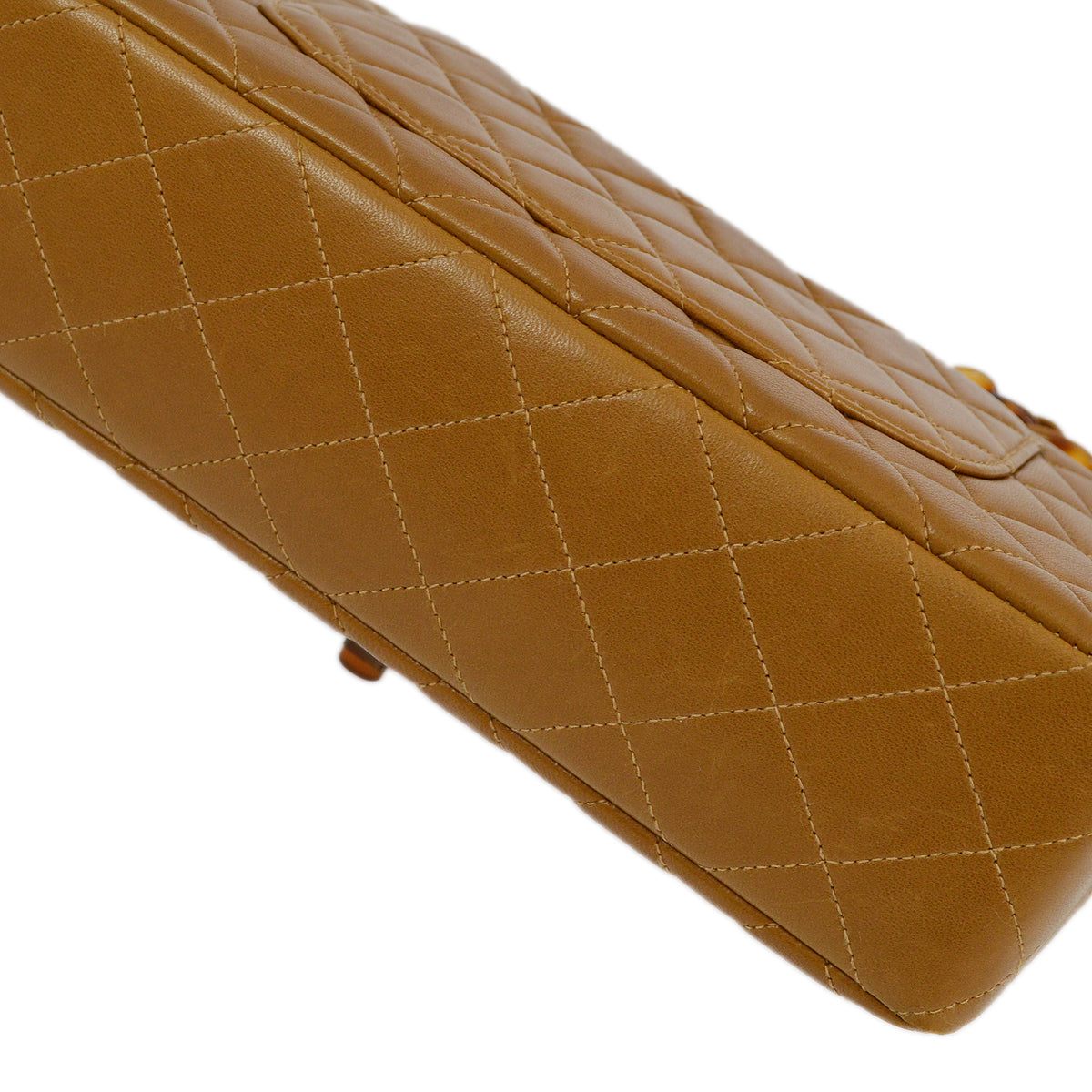 Chanel Brown Lambskin Medium Single Flap Shoulder Bag