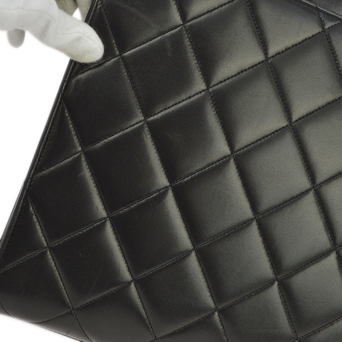 Chanel 1994-1996 Black Lambskin Briefcase Business Handbag