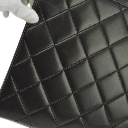 Chanel 1994-1996 Black Lambskin Briefcase Business Handbag