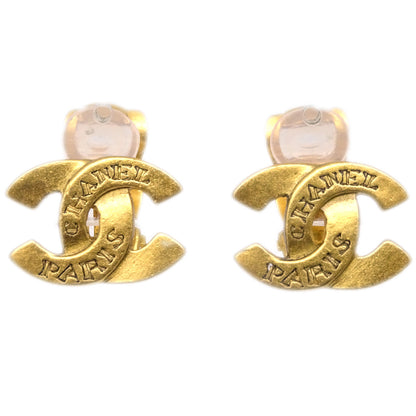 Chanel Gold CC Earrings Clip-On 99A