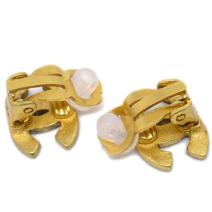 Chanel Gold CC Earrings Clip-On 99A