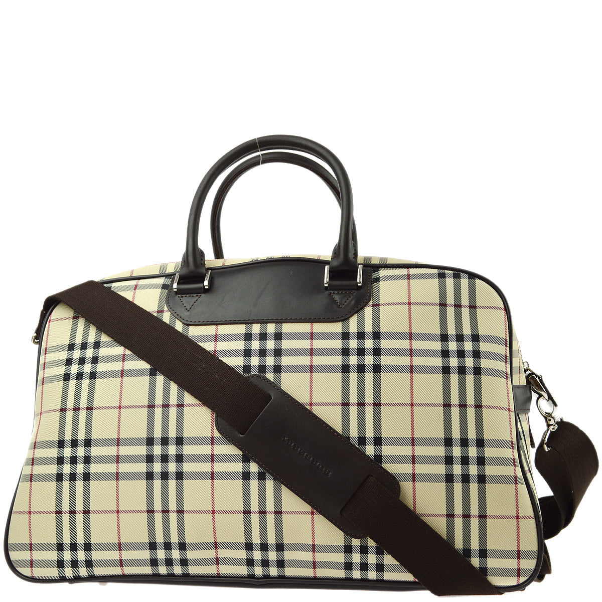 BURBERRY Check 2way Shoulder Handbag 161286