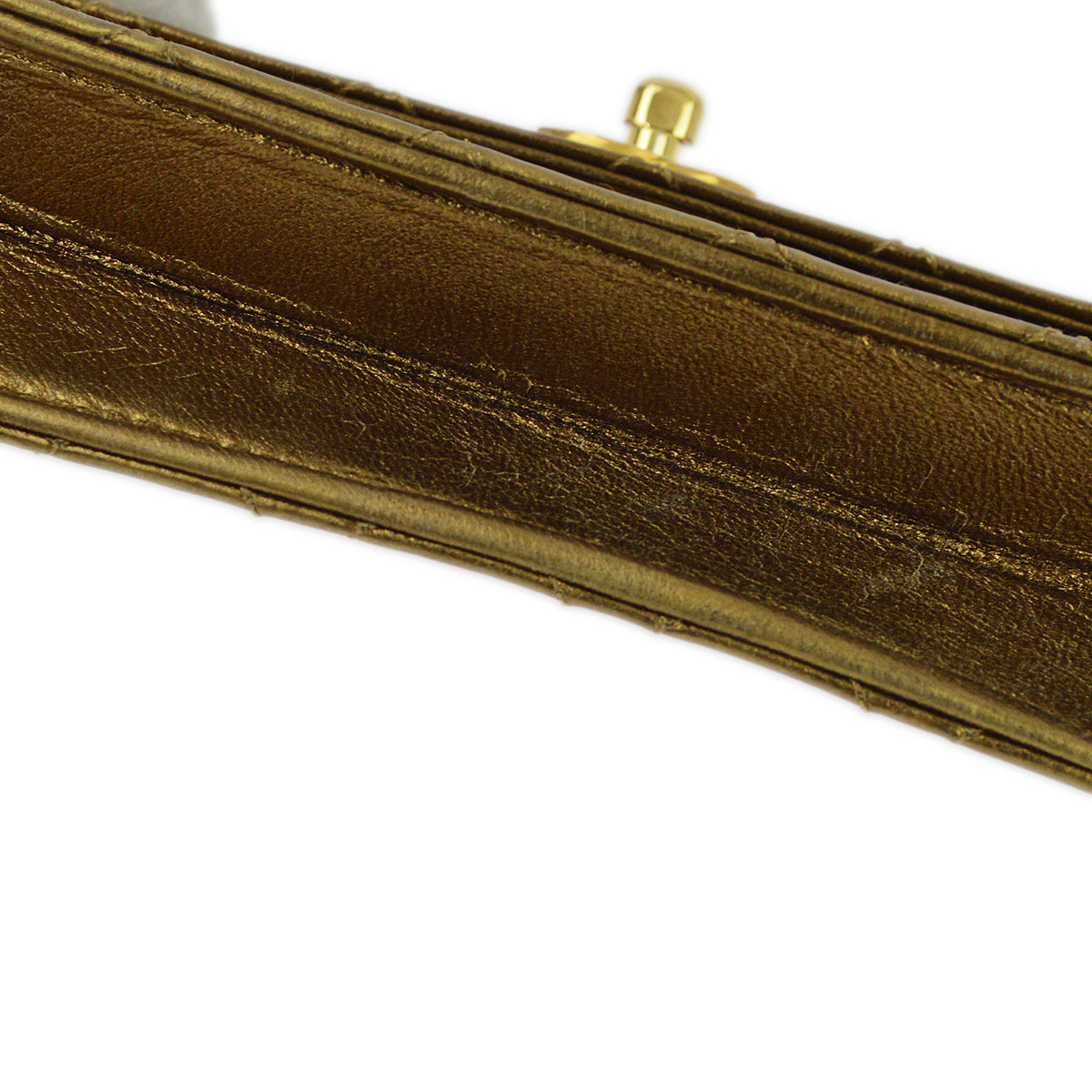 Chanel Bronze Lambskin Straight Flap Chain Shoulder Bag