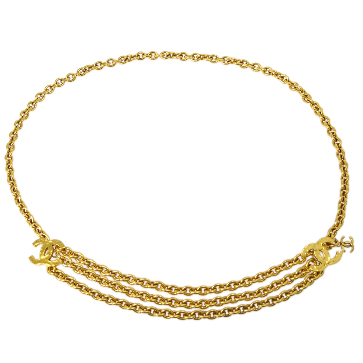 Chanel Chain Belt Gold 684 Small Good