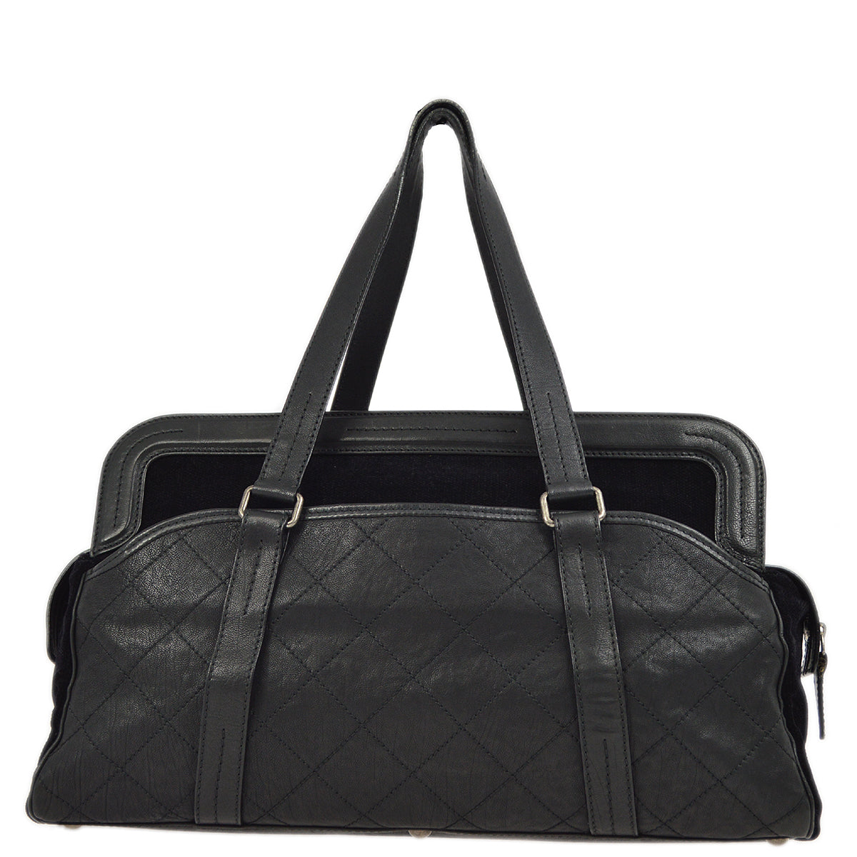 Chanel 2006-2008 Black Mademoiselle Lock Tote Bag