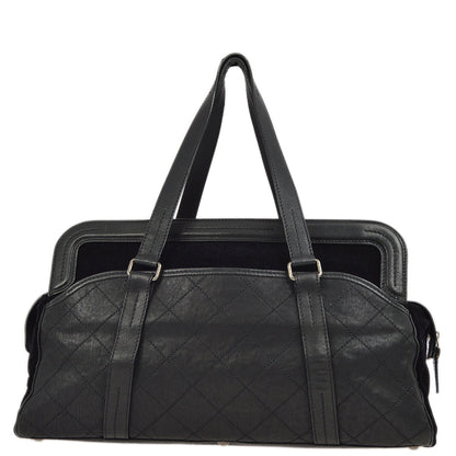 Chanel 2006-2008 Black Mademoiselle Lock Tote Bag
