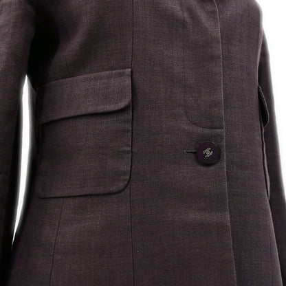 Chanel Spring 1998 Setup Suit Jacket Skirt Brown #38