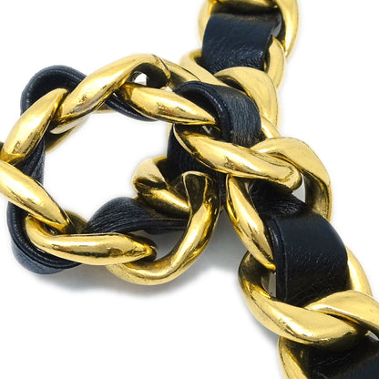 Chanel Medallion Chain Belt Black Small Good