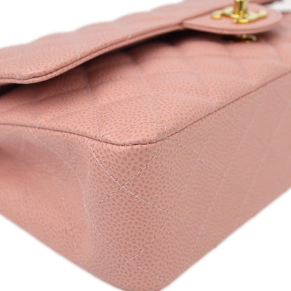 Chanel 2003-2004 Caviar Medium Classic Double Flap Bag