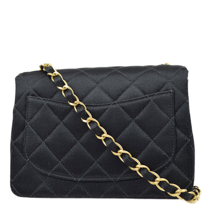 Chanel 2000-2001 Satin Mini Classic Square Flap Shoulder Bag 17